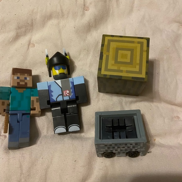 Roblox Litozinnamon Mini Figure & Minecraft mini figures Lego size playset - Picture 5 of 6